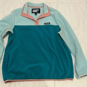 Women's Lands' End fleece shirt